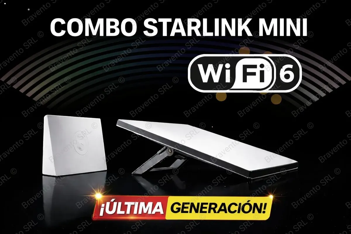 Antena Starlink Mini + Router V4 Internet Satelital Wifi 6