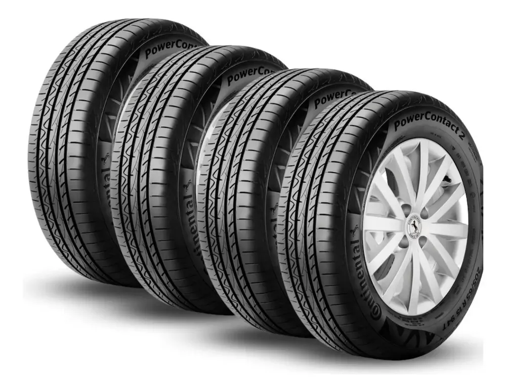 Kit 4 Pneus 205/55R16 Continental PowerContact 2 91V Aro 16