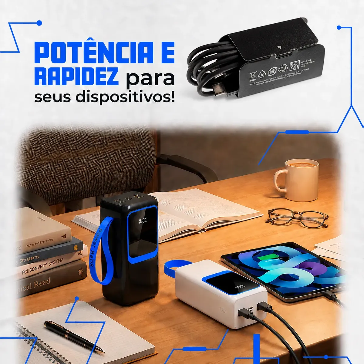 Cabo Carregador Turbo Usb C Duplo Para Samsung Galaxy A05 A06 A16 A17 S26 S25 S24 S23 S22 S21 Fe Para iPhone 15 16 17 Pro Max Cabo Blindado Reforçado Usb C Tipo C Carga Rápida E Transmissão De Dados - foto 6