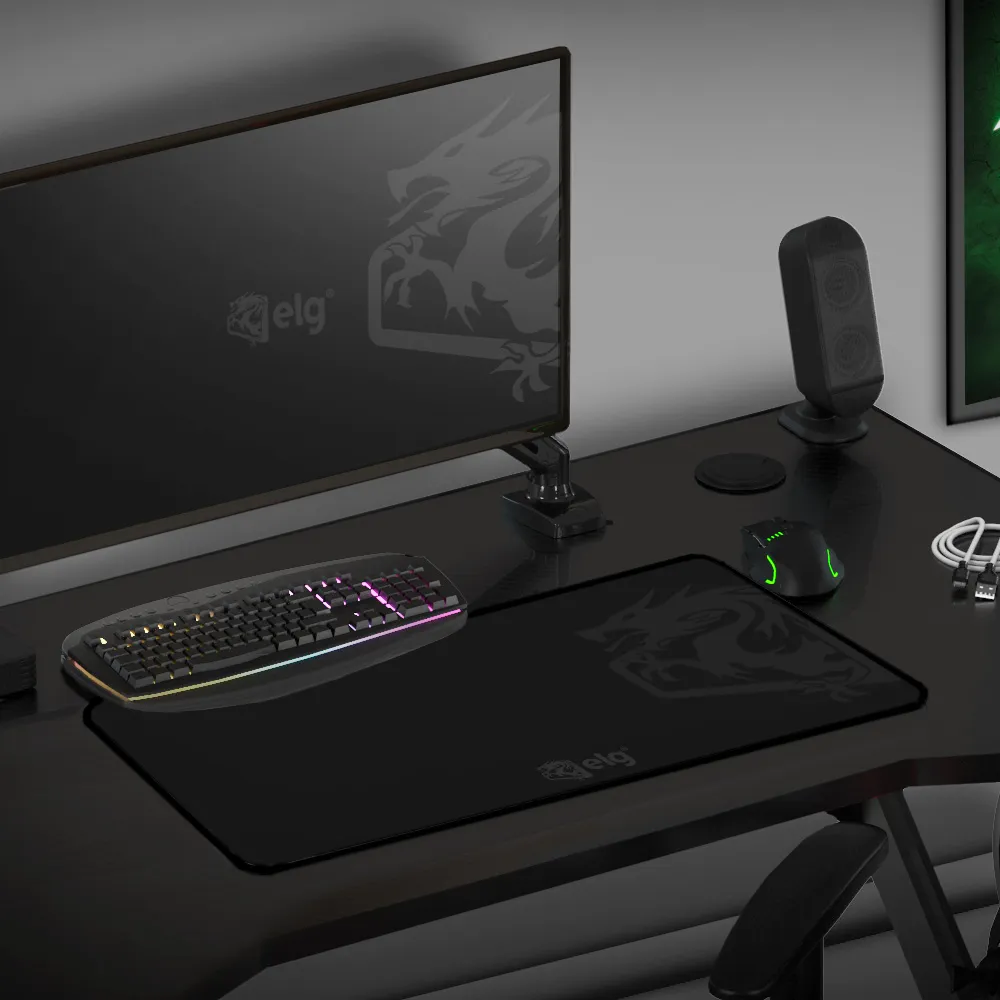 Mousepad Gamer Speed, Extra Large, 90x40cm, Preto - Imagem 3