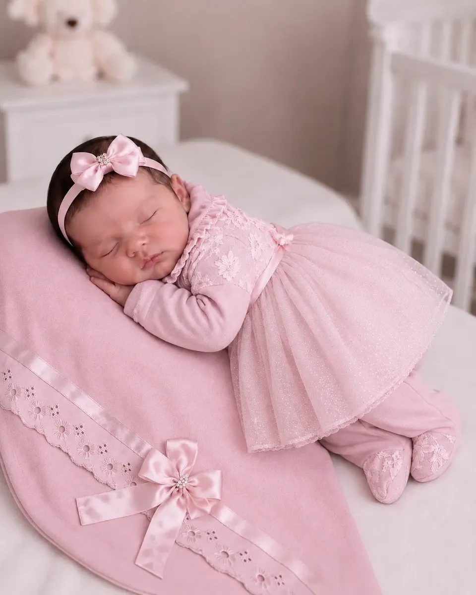 Saída De Maternidade Rosa Menina Encanto