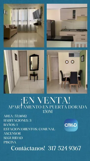 En Venta Apartamento En Puerta Dorada!