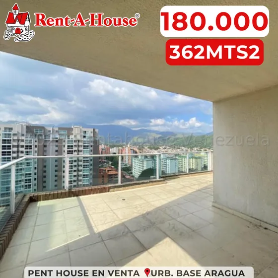 Apartamento En Venta En Base Aragua Tipo Pent House De 362 Mts2 Espectacular Terraza . Mmarin 24-5713