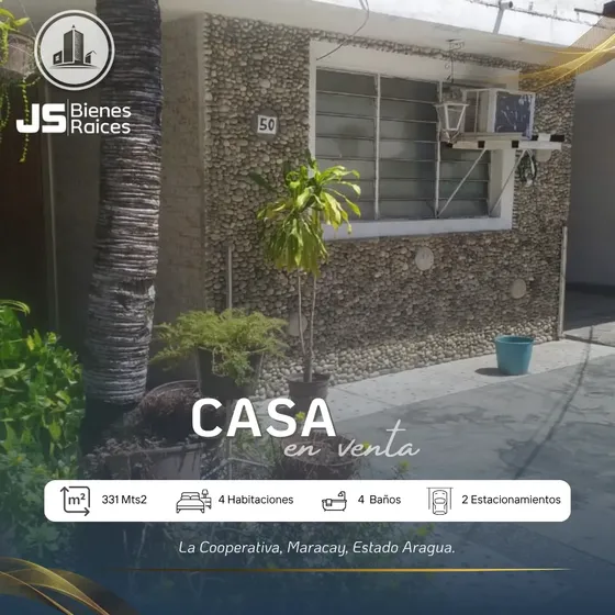 Casa En Venta Con Potencial Comercial La Cooperativa Maracay 06js
