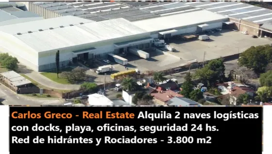 Depósito En Alquiler 3.800 M2  Pisos H30 -
