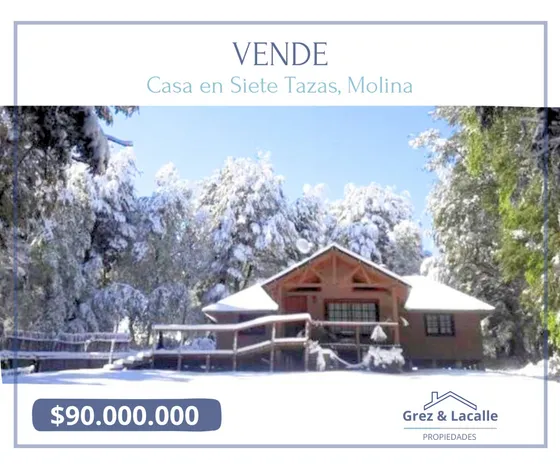 Se Vende Casa Amoblada, Sector Siete Tazas, Molina