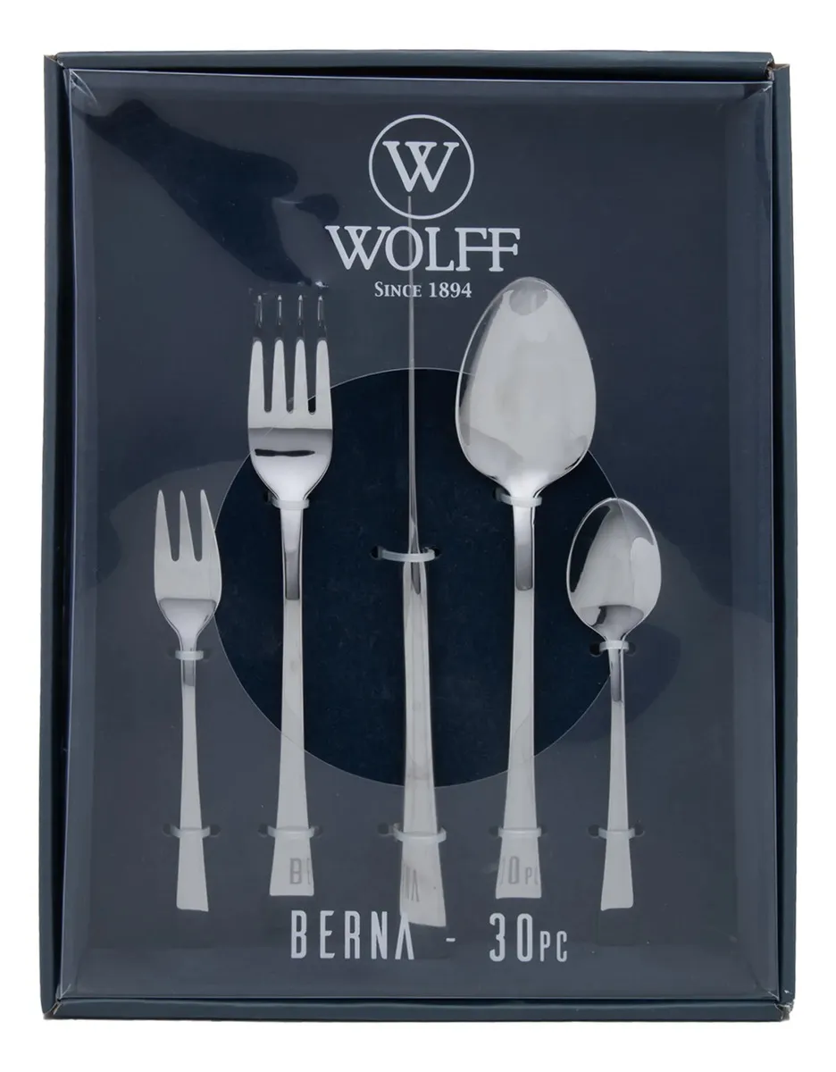 Faqueiro 30 Peças Aço Inox Berna Wolff