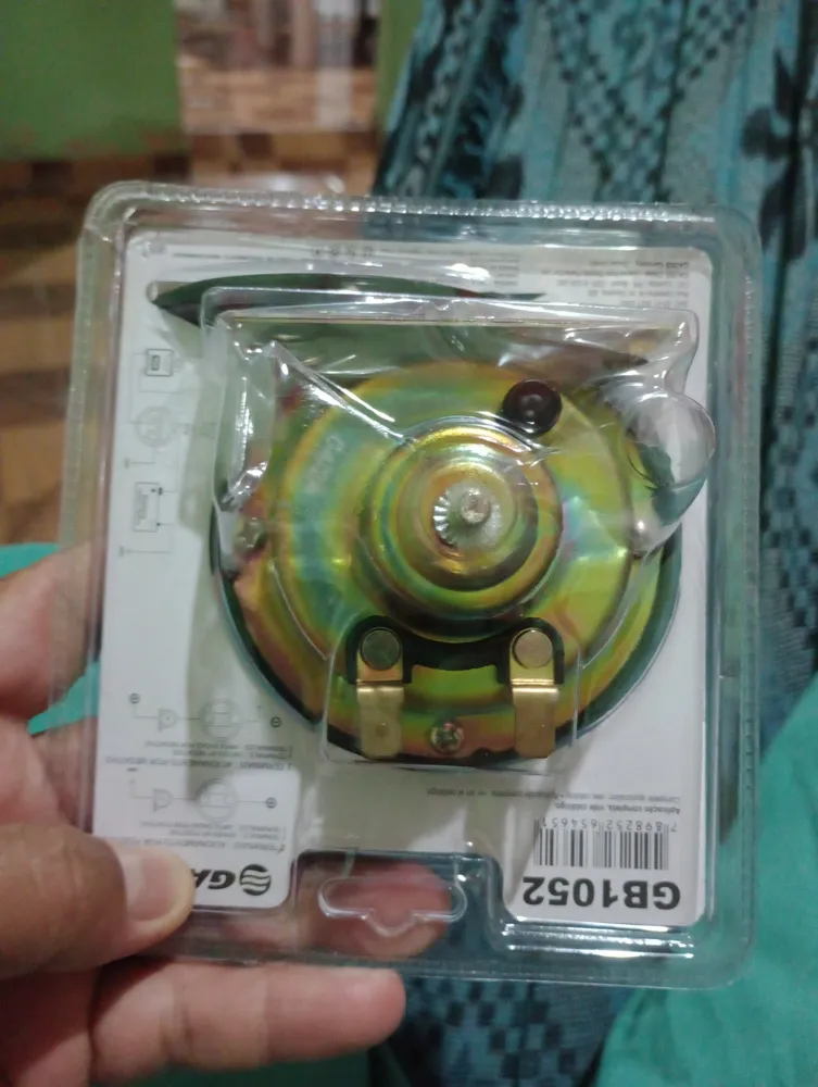 Buzina Caracol Individual - 2 Terminais 12v Gb1052