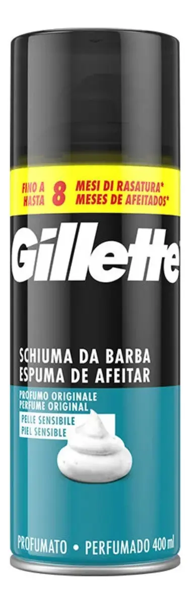 GUILLETTE ESPUMA DE AFEITAR SENSITIVE 400 ML