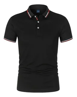 Camisa polo negra hombre new arrivals