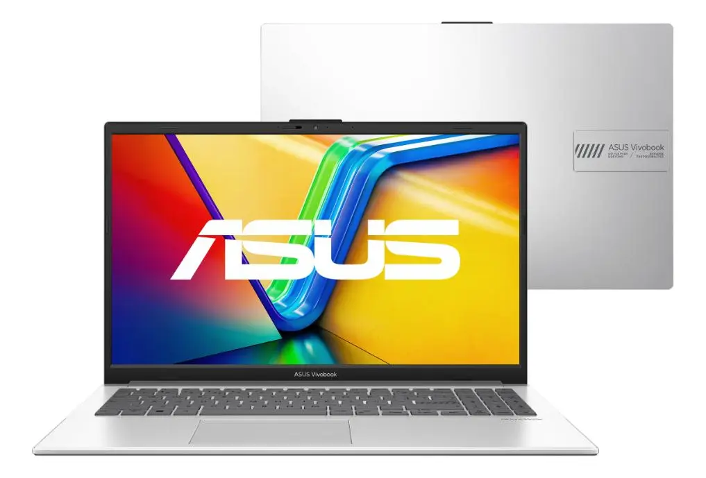 Notebook ASUS Vivobook Go 15 Core i3 N305 4GB Ram 256GB SSD W11 Home Tela 15,6" Full HD Prata Metálico - E1504GA-NJ441W notebbok processador i3