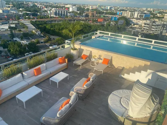 Apartamento  De Una (1) Habitacion Amueblado Ubicado En Serralles, Distrito Nacional!