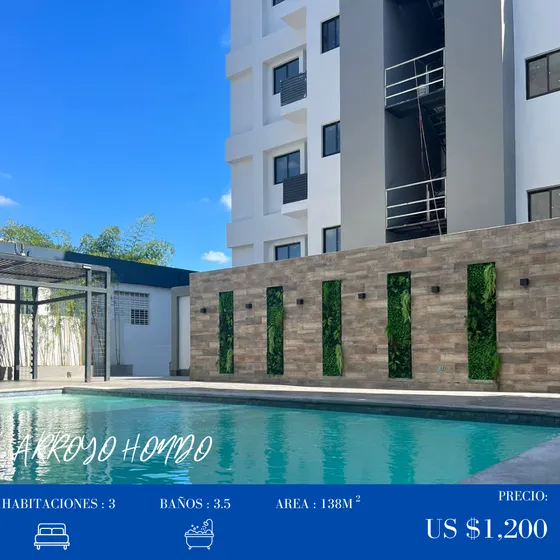 Apartamento En Arroyo Hondo A Metros Del Jardin Botanico