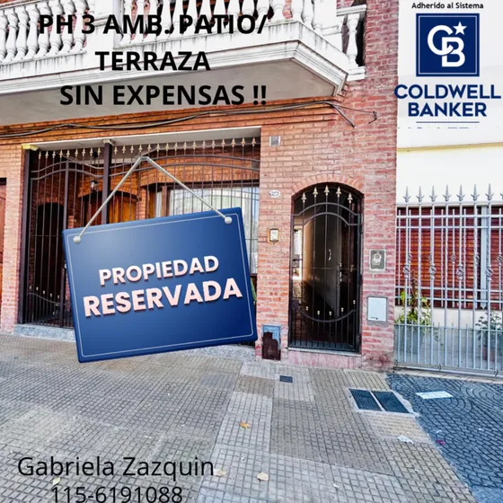 Venta Ph 3 Ambientes - Sin Expensas !! Gran Patio Y Terraza Propia !!