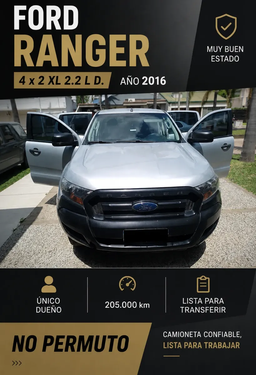 Ford Ranger 2.2 Cd 4x2 Xl Safety Tdci 125cv