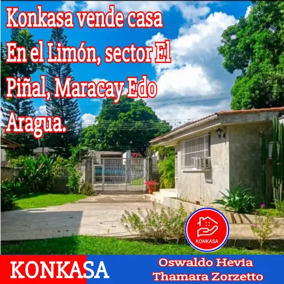 Konkasa Vende Casa En El Limón, Sector El Piñal. Maracay Edo Aragua