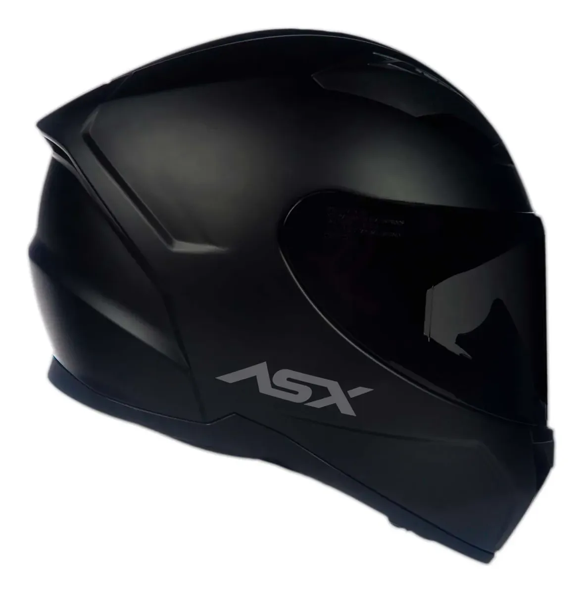 Capacete Masculino Feminino Fechado Asx City Preto Fosco