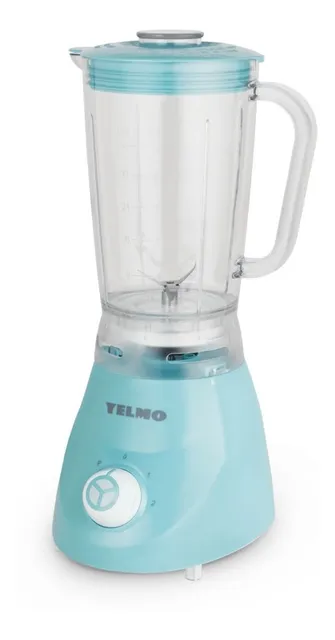 Licuadora Yelmo LC 1009 1.5 L celeste con jarra de pl stico 220V