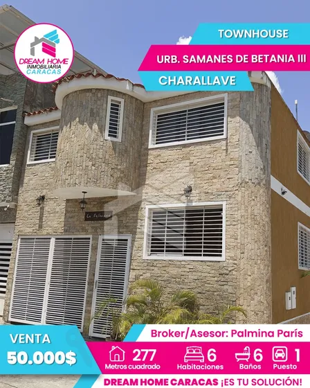 Town House En Venta En Charallave Urb. Samanes De Betania 3