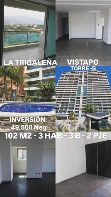 Apartamento A Estrenar Totalmente Nuevo Urb La Trigaleña Res Vistapo Torre B   Zr