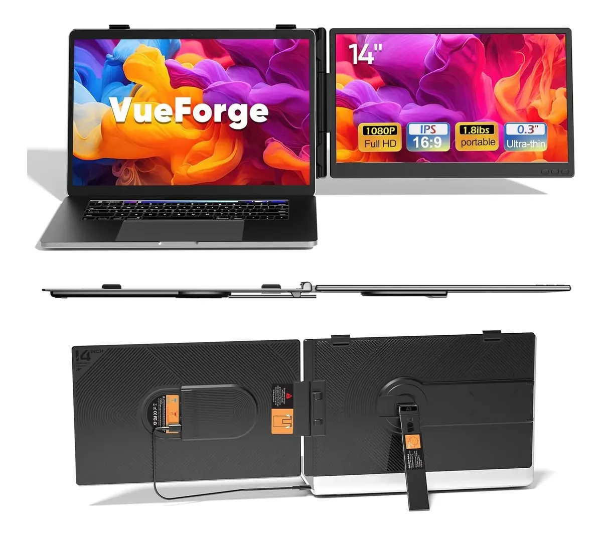 Extensor De Pantalla 14'' Fhd Para Laptop Monitor Portátil