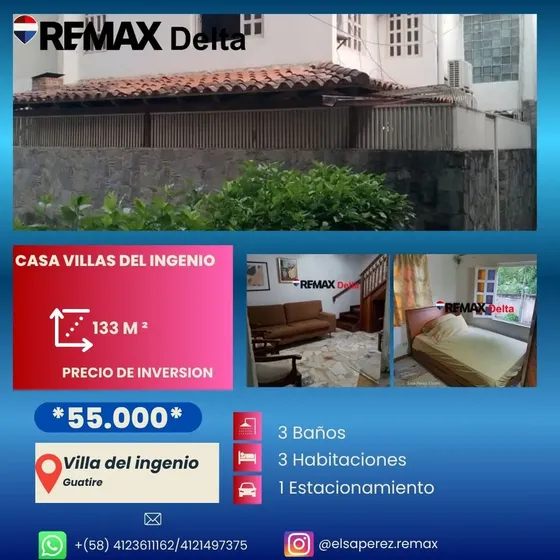 Venta De Casa. Conjunto Residencial El Ingenio . Guatire.