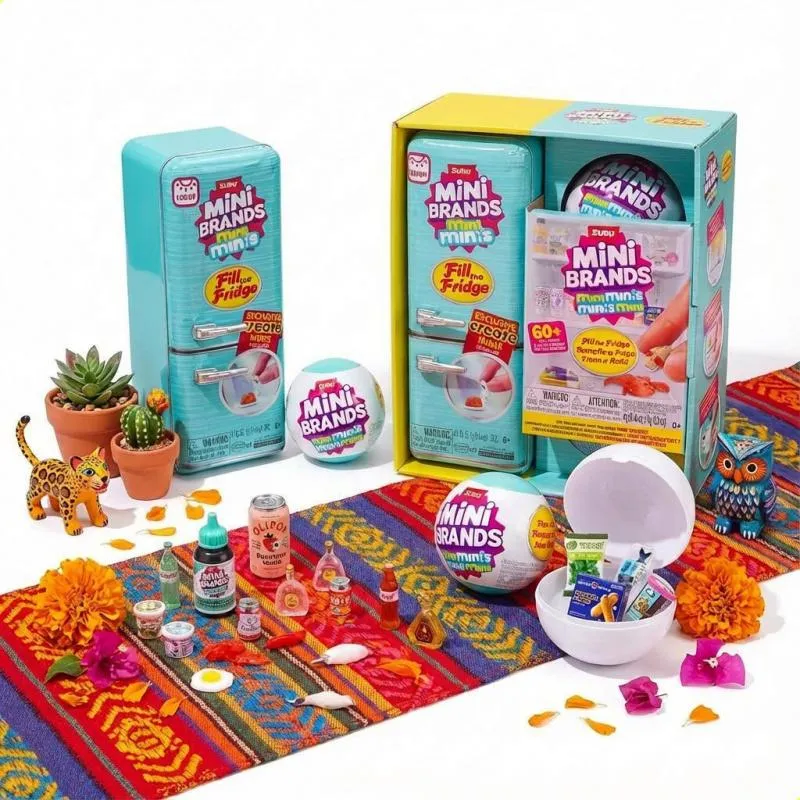 Mini Geladeira De Brinquedo Com 2 Bolas Surpresa