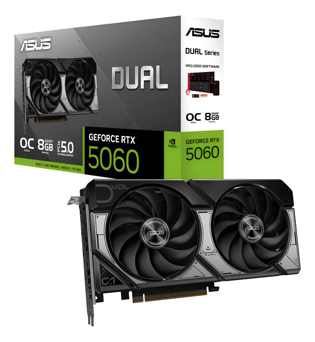 Placa de vídeo Asus Rtx 5060 8gb Dual Gdr7 de 128 bits