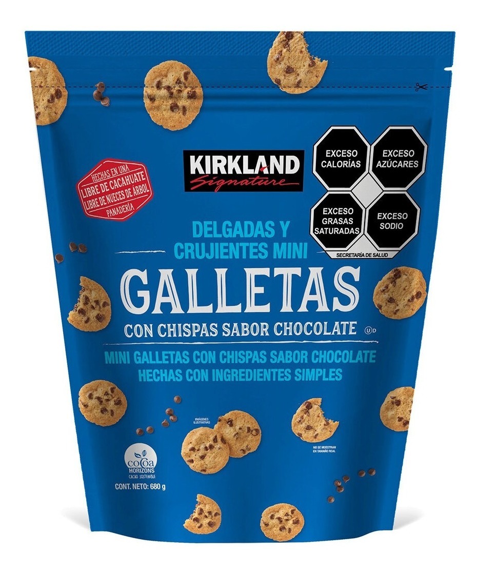 Galletas con chispas de chocolate kirkland signature 680 gr mercadolibre