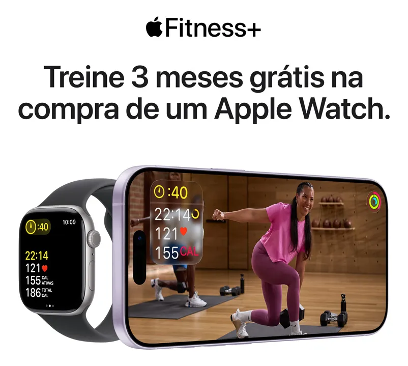 Apple Watch Series 11 GPS - Caixa cor de ouro rosa de alumínio – 42 mm - Pulseira esportiva blush-clara – P/M  - Imagem 2