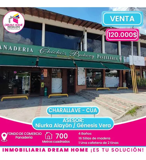 Fondo De Comercio En Venta Panadería  Carretera Charallave-cúa