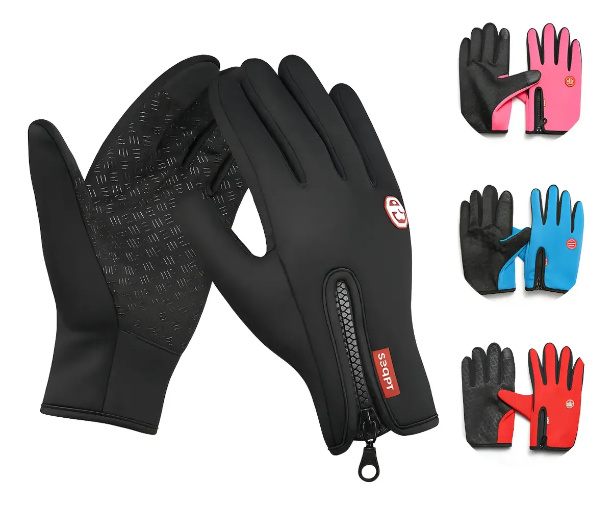 Luva Motoqueiro Moto Térmica Impermeável Touch Inverno Frio