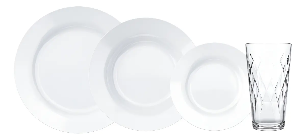 Aparelho De Jantar 16 Peças Duralex Menu