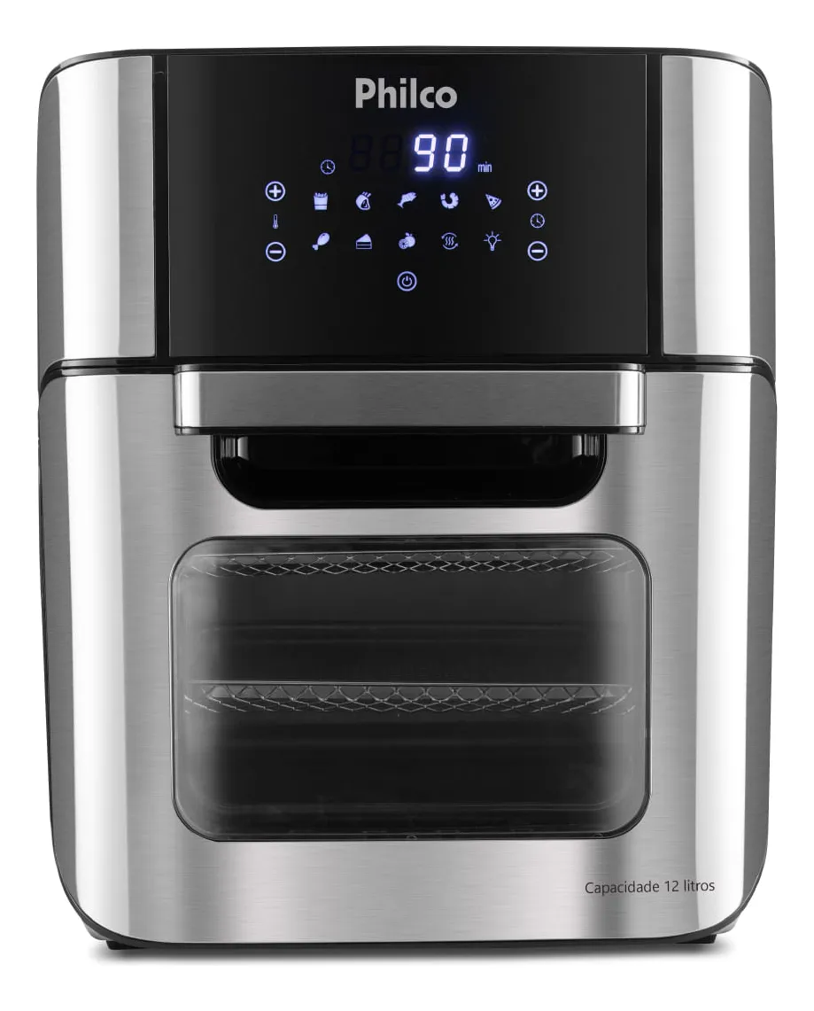 FRITADEIRA AIR FRYER OVEN PHILCO PFR2200 4 EM 1 PRETA