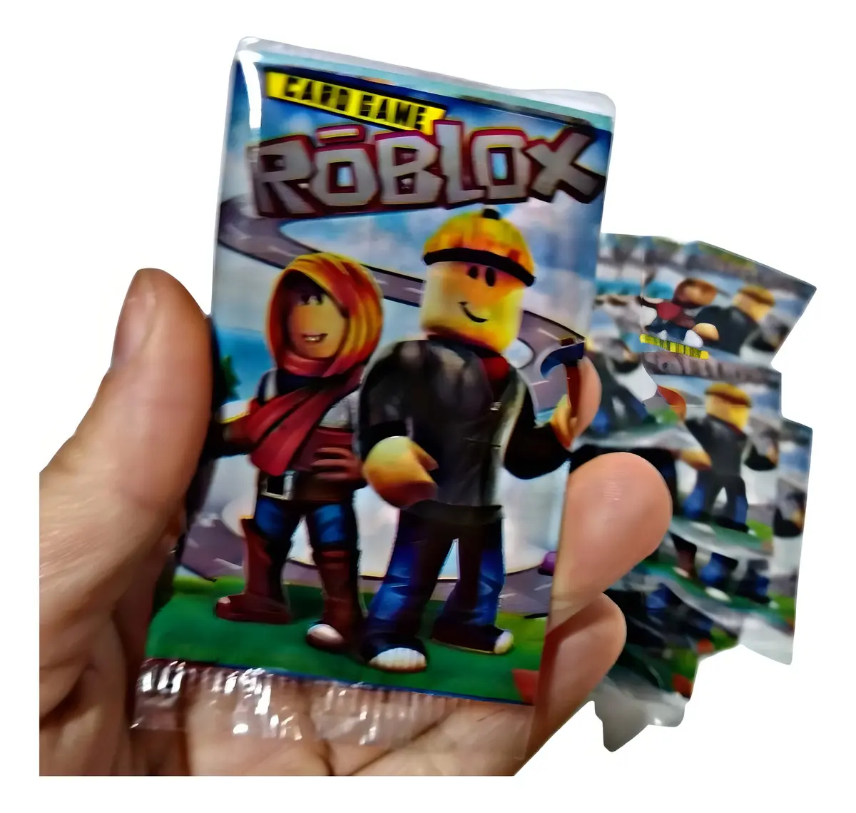 Kit de Cartas Roblox Bafo com 200 Cartinhas.