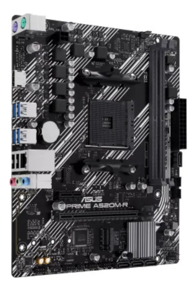Placa Mãe Asus Prime A520m-r Am4 Ddr4 M.2 Chipset A520 Hdmi Preto