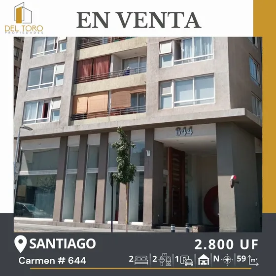 Vendo Departamento, Excelente Ubicación En Santiago Centro