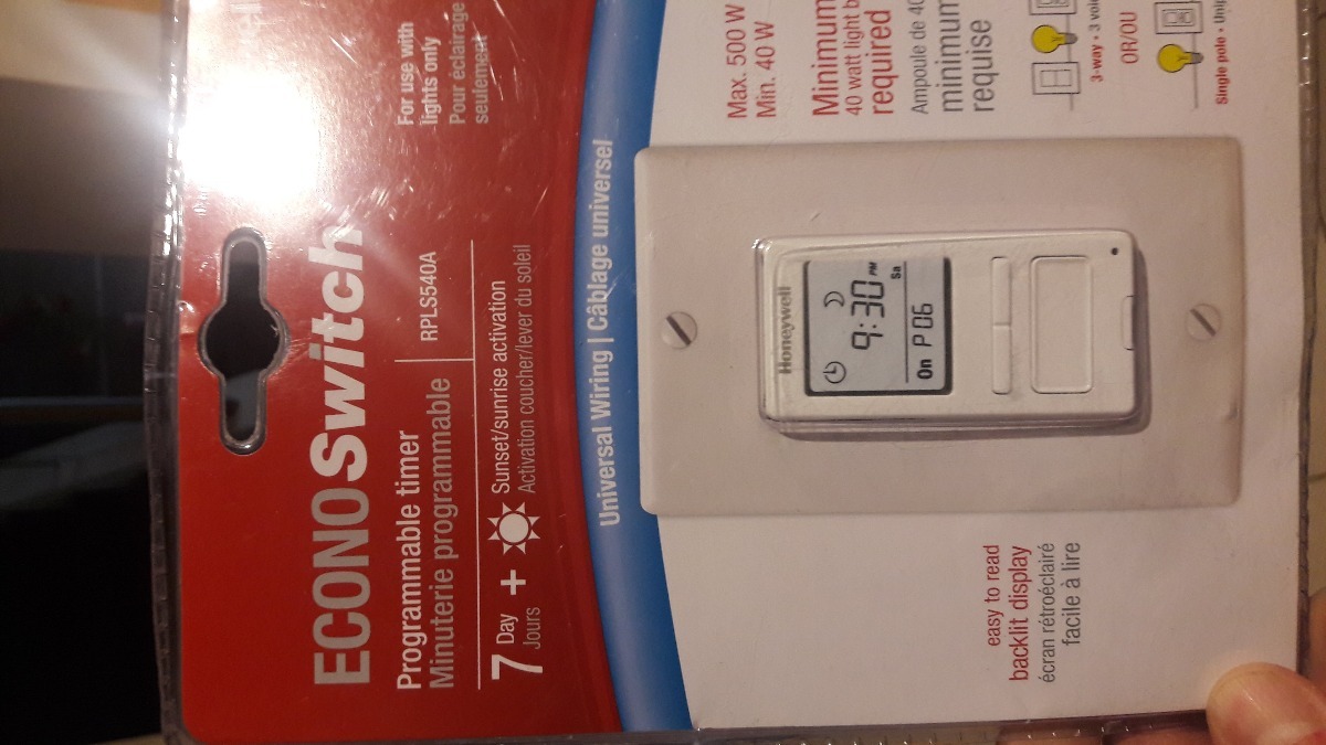 Timer Programable! Honeywell Rpls540a Econoswitch. Msi | Mercado Libre