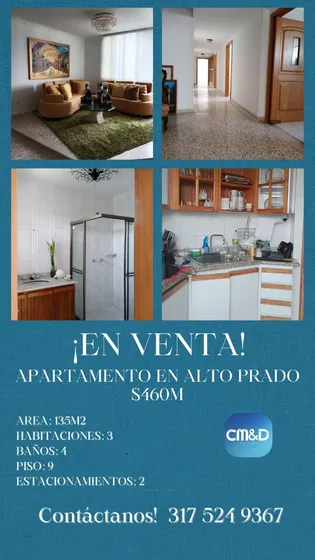 En Venta Hermoso Apartamento Ubicado En Alto Prado