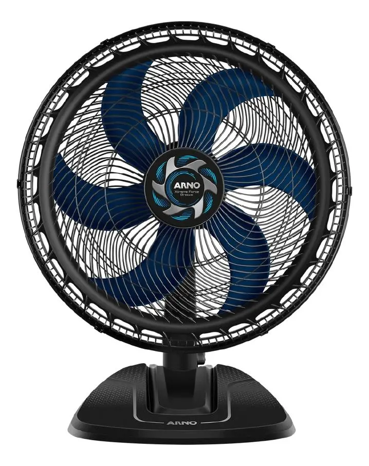 Ventilador Xtreme Force Breeze Mesa 50cm Vb50 Estrutura Preto Pás Azul Material Das Pás Plástico 110v