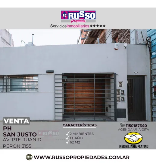 Venta Ph 2 Ambientes San Justo