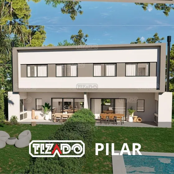 Casa Con Jardin En Venta En Barrio Privado. Duplex 4 Ambientes. Pilar, G.b.a. Zona Norte