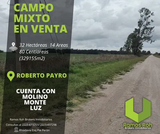 Campo 32 Hectareas En Partido De Magdalena Prov De Bsas.