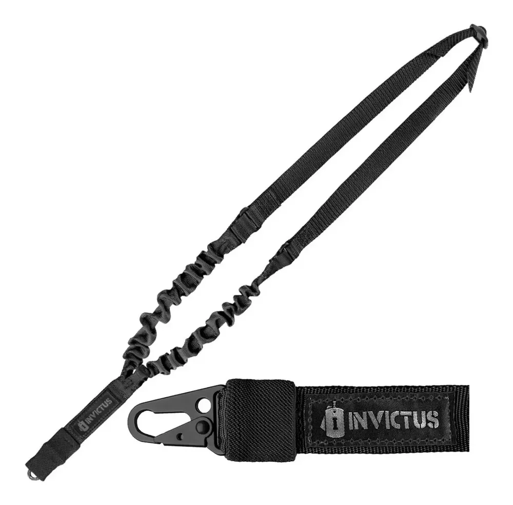 Bandoleira Tática 1 Ponta Strap Com Encaixe Colete Invictus Cor Preto