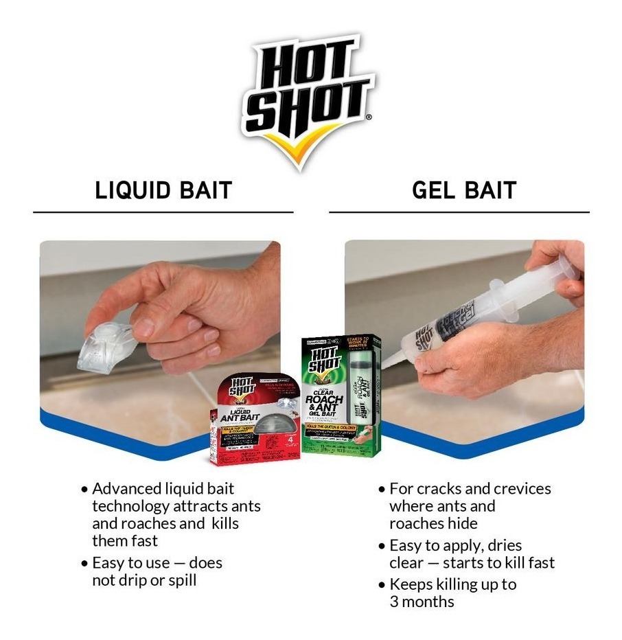 Cebo Para Cucarachas Y Hormigas En Gel Hot Shot Oz Mercado Libre