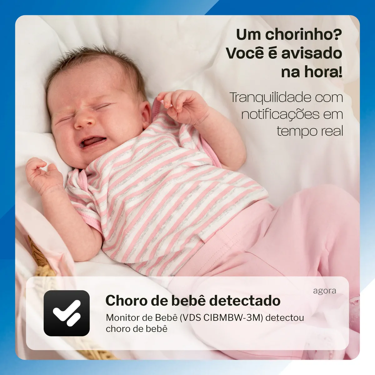 Babá eletrônica inteligente visão noturna e detecção de choro Velds - Vista 3