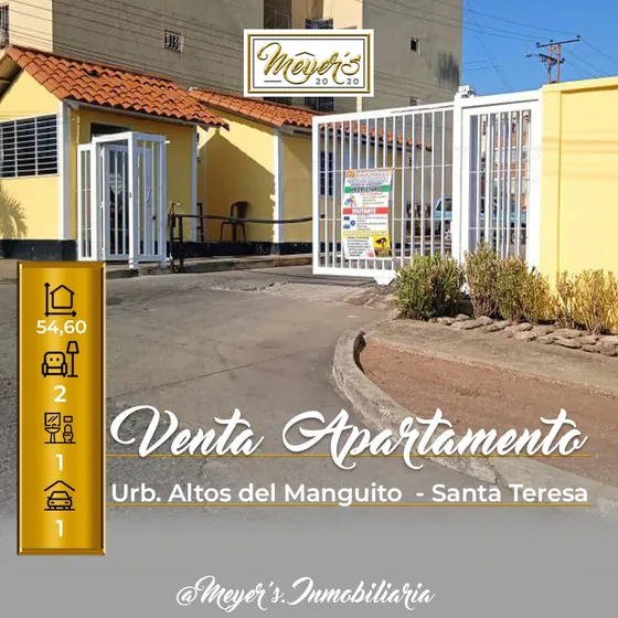 Venta De Apartamento, Ubicado En El Urb, Altos Del Manguito Ii, Santa Teresa Del Tuy.
