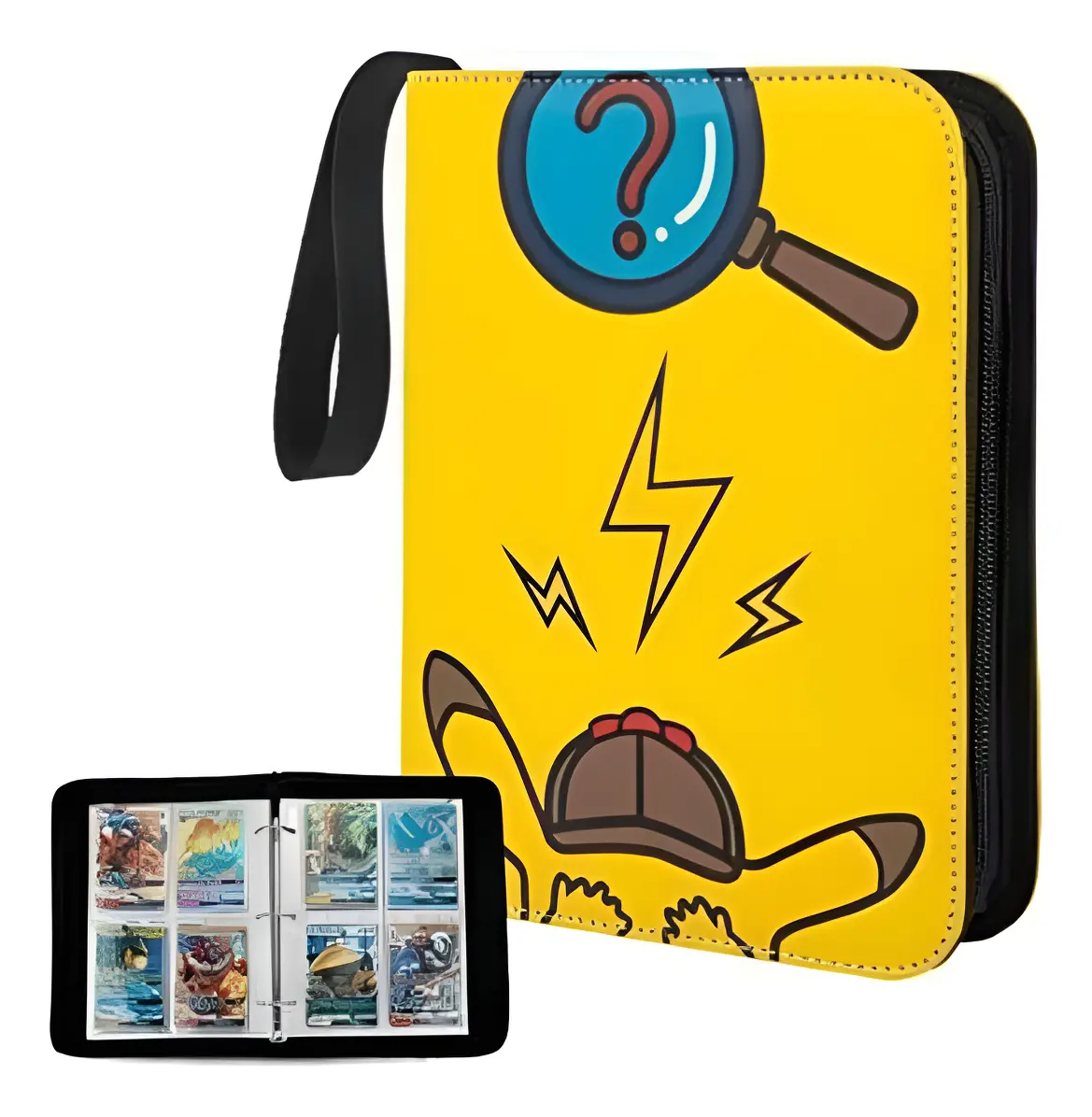 Pasta Fichário Pokémon 400 Cartas Álbum Com Zíper Hlx-036