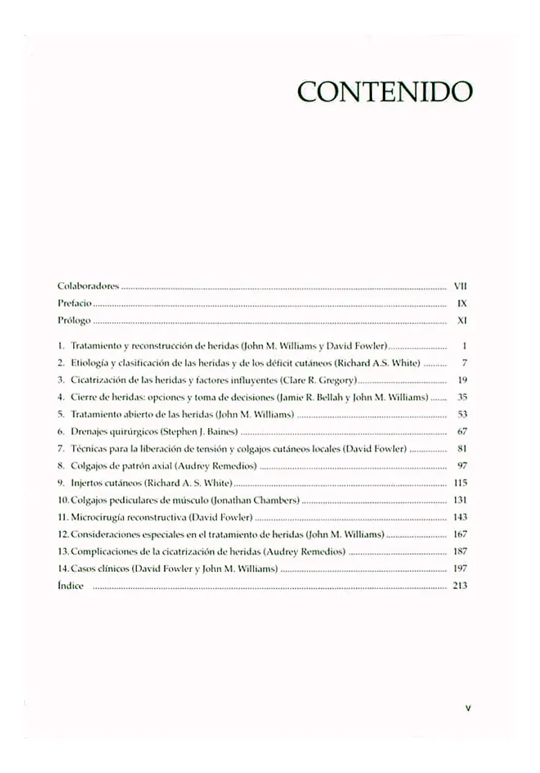 Manual de TRATAMIENTO y RECONSTRUCCIÓN de HERIDAS
