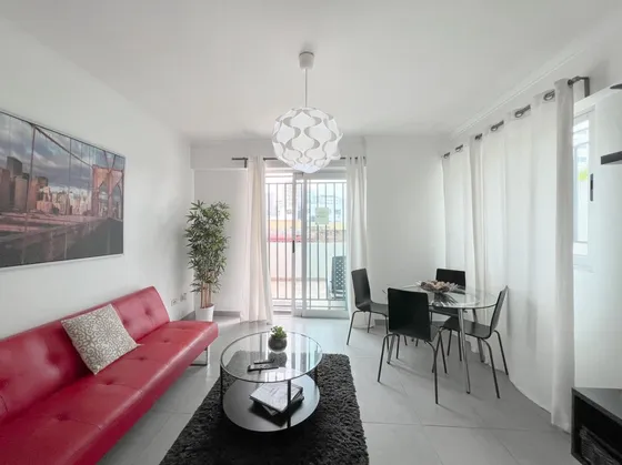 Naco, Apartamento Amueblado Con Terraza Privada En Alquiler